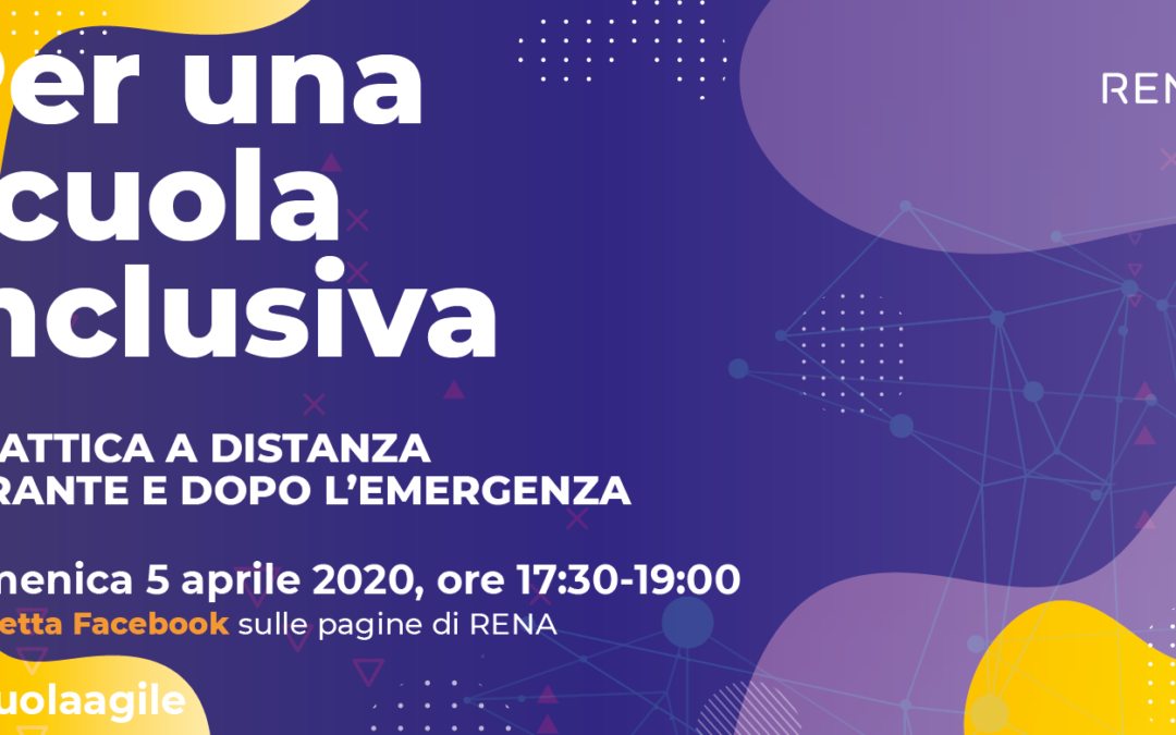 Per una scuola inclusiva – in diretta Facebook 5 aprile h17:30